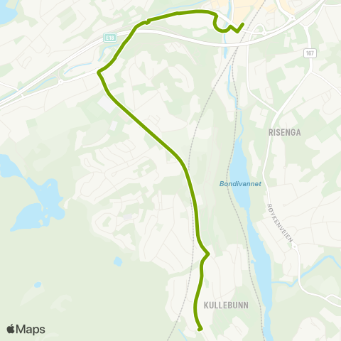 Ruter Borgen - Asker map