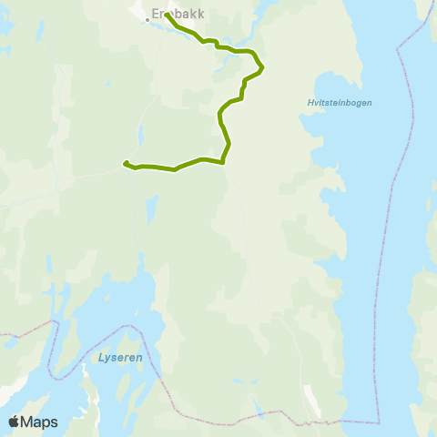 Ruter Skoleskyss Dalefjerdingen - Enebakk kirke map