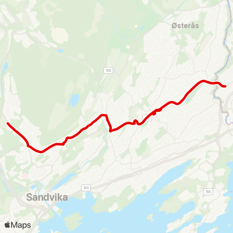 Ruter Buss for linje 3 map