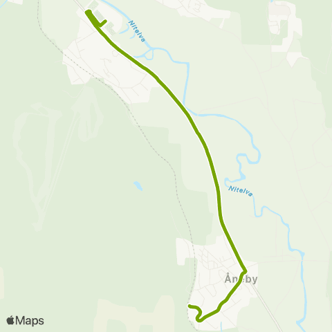 Ruter Skoleskyss Åneby stasjon - Elvetangen map