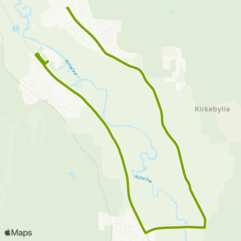 Ruter Skoleskyss Hellerudhaugen - Elvetangen map