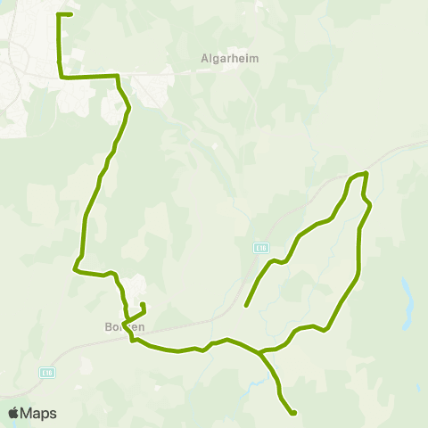 Ruter Skoleskyss Lundsletta - Borgen - Jessheim map