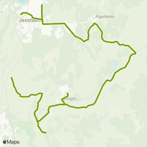 Ruter Skoleskyss Stokker-Borgen - Nybakk-Jessheim map