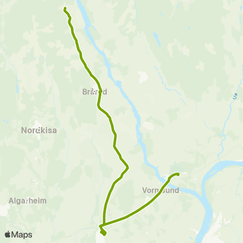 Ruter Skoleskyss Brårud / Neskollen - Vormsund map