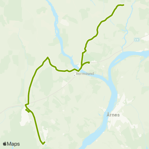 Ruter Skoleskyss Tomteråsen - Vormsund - Grenihagen map