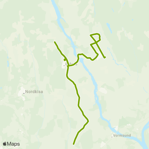 Ruter Skoleskyss Brårud - Fenstad - Vormsund map