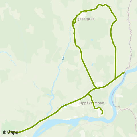 Ruter Skoleskyss Herbergåsen - Skogbygda - Vormsund map