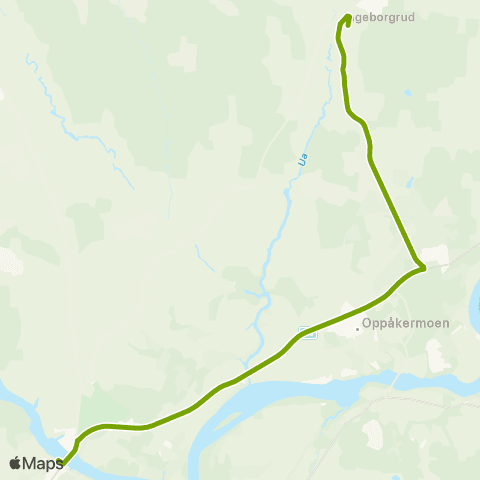 Ruter Skoleskyss Vormsund - Uvesund - Opaker - Skogbygda map