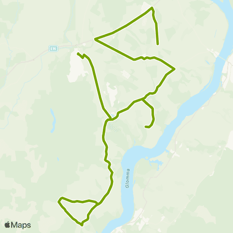 Ruter Skoleskyss Simarud - Udnes - Fuglefjellet - Neskollen map