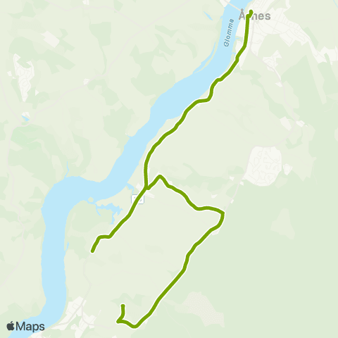Ruter Skoleskyss Årnes - Brauter - Framtun map