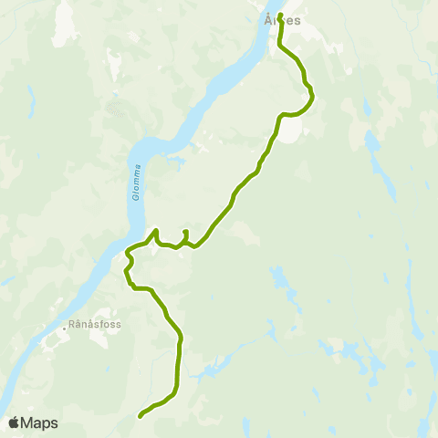 Ruter Skoleskyss Huserteiet - Aulitoppen - Framtun map