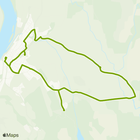 Ruter Skoleskyss Østgård - Dragsjøvegen - Årnes map