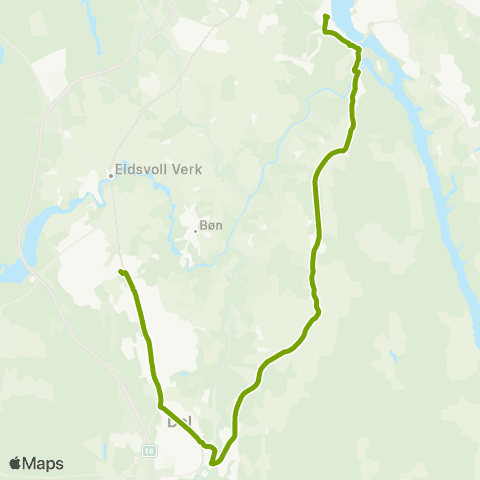 Ruter Skoleskyss Eidsvoll - Finstad - Dal - Råholt map