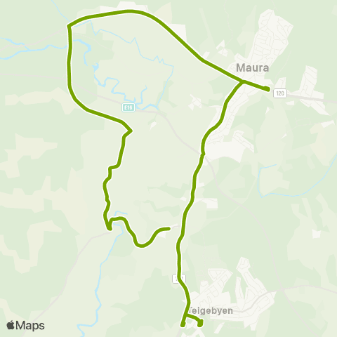 Ruter Skoleskyss Kringlerdalen - Maura - Nannestad map