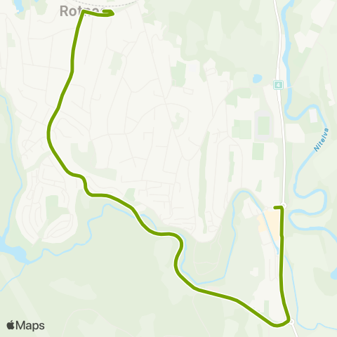 Ruter Nittedal stasjon - Kruttverket - Dam map
