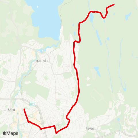 Ruter Nydalen - Solemskogen map