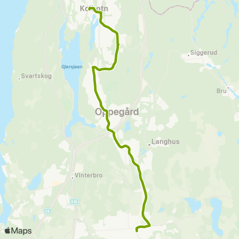 Ruter Kolbotn - Ski map