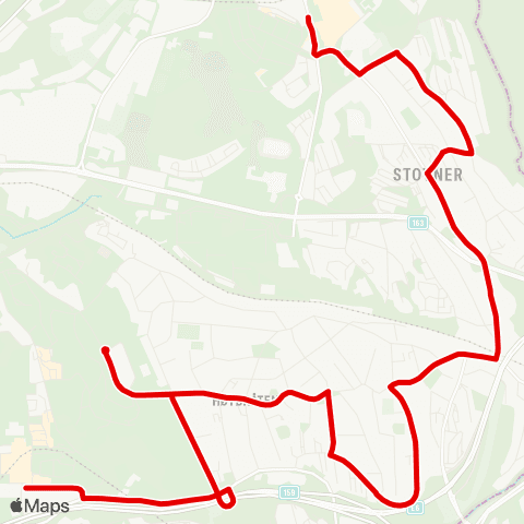 Ruter Furuset T - Stovner T via Høybråten map