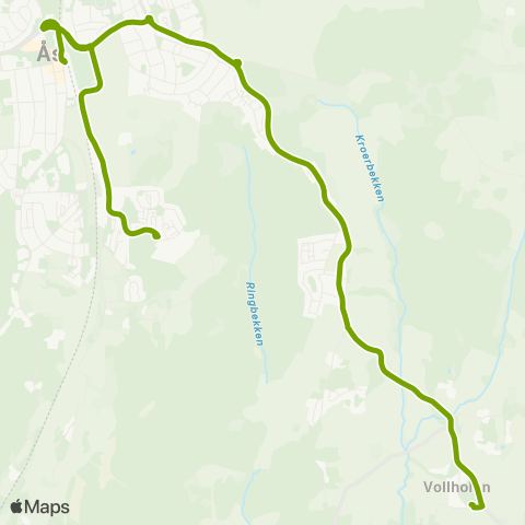 Ruter Ås læringssenter map