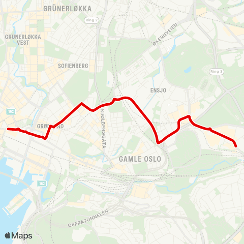 Ruter Jernbanetorget - Brynseng map