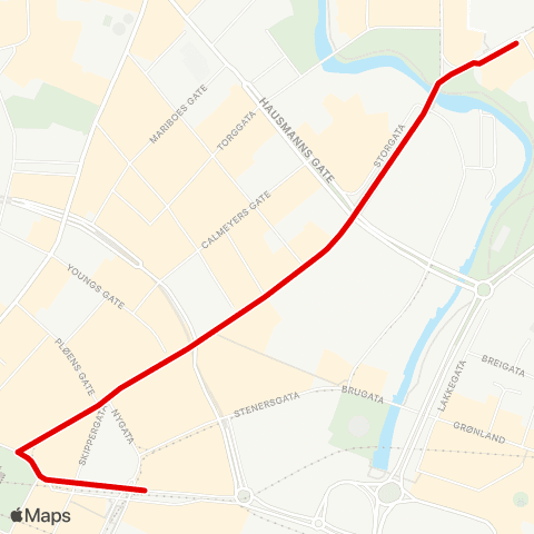 Ruter Buss for trikk map
