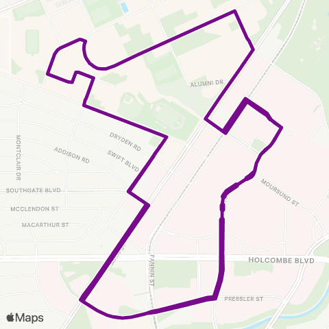 Rice University Texas Medical Center / BRC map