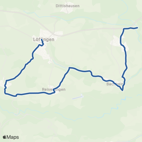 RVF Löffingen Bf ↔︎ Neustadt  Bf map