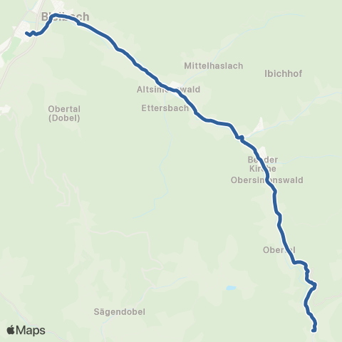 RVF Wildgutach Löwen ↔︎ Bleibach Bf map