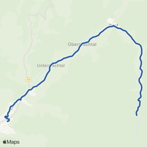 RVF Schonach Wälderhaus ↔︎ Elzach Bf map