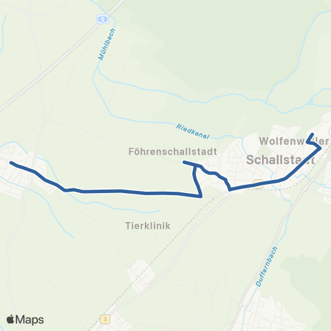 RVF Mengen Adler ↔︎ Wolfenweiler Schule map