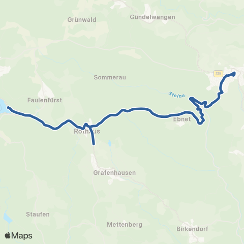 RVF Grafenhausen Schule ↔︎ Bonndorf Zentrum map