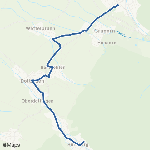 RVF Sulzburg Marktplatz ↔︎ Staufen Süd map