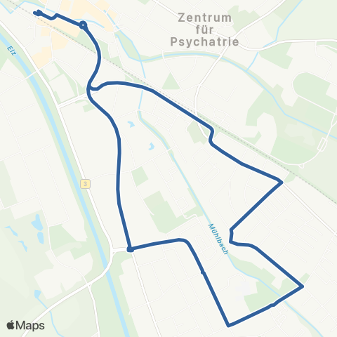 RVF Emmendingen Bf ↔︎ Breisach Bf map