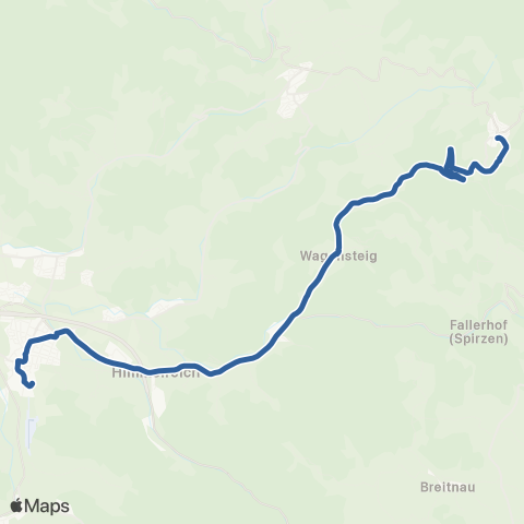 RVF St. Märgen Post ↔︎ Himmelreich Bf map