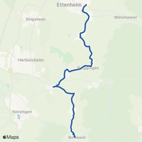 RVF Ettenheim Heimschule ↔︎ Freiamt Hintere Höfe map