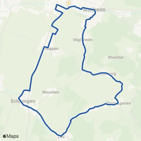 RVF Müllheim  Bf ↔︎ Müllheim  Bf map