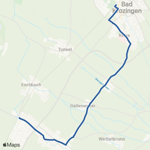 RVF Heitersheim Bf ↔︎ Bad Krozingen Bf map