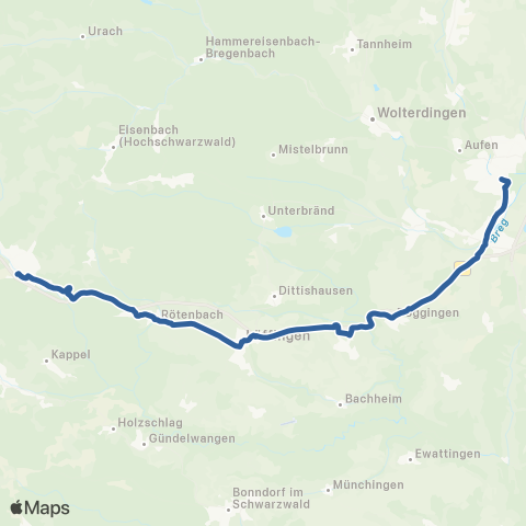 RVF Neustadt  Bf ↔︎ Donaueschingen Schulstr. map