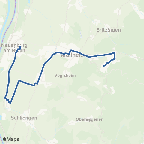 RVF Neuenburg Kreisgymnasium ↔︎ Bamlach map