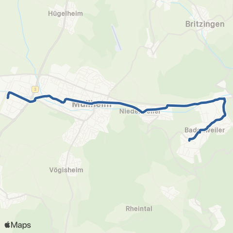 RVF Badenw. Parkpl.West ↔︎ Müllheim  Bf map