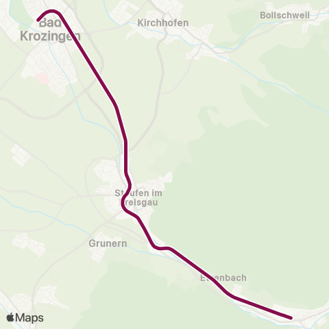 RVF Münstertal Bf ↔︎ Bad Krozingen Bf map