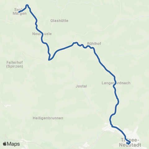 RVF Neustadt  Bf ↔︎ St. Märgen Post map