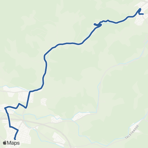 RVF St. Peter Zähringer Eck ↔︎ Kirchzarten Bf map