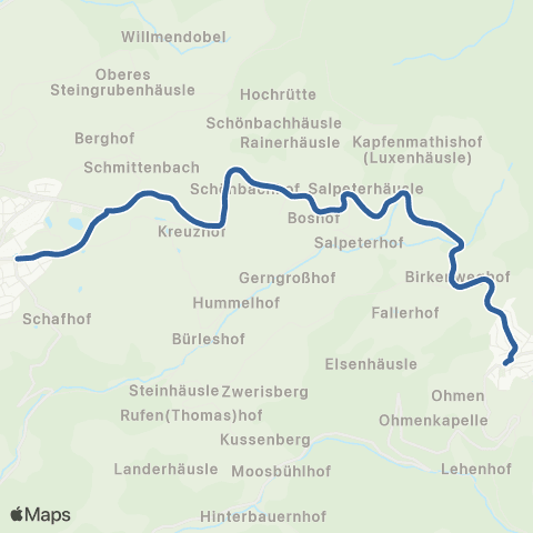 RVF St. Märgen Post ↔︎ St. Peter Zähringer Eck map
