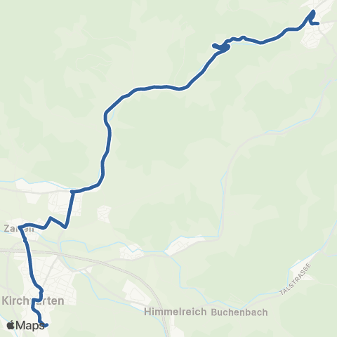 RVF St. Peter Zähringer Eck ↔︎ Kirchzarten Schulzentrum map