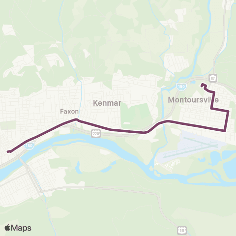 RVTA Montoursville map