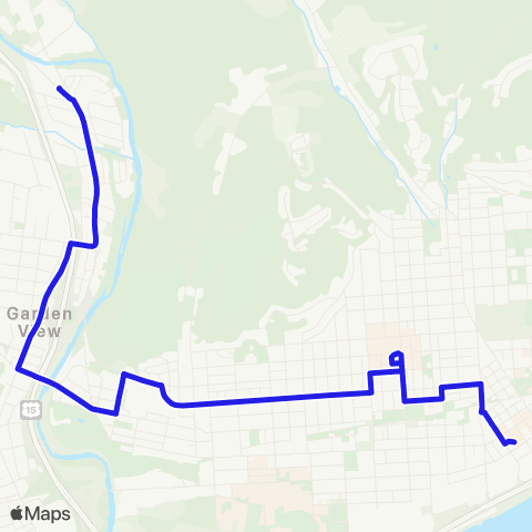 RVTA Park Ave-Garden View Lycoming Creek Rd map