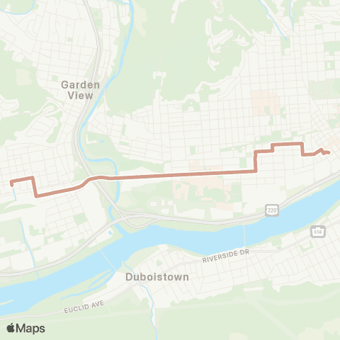 RVTA West Third Street Newberry Estates map