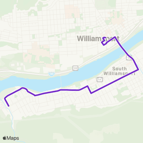 RVTA South Side Duboistown map