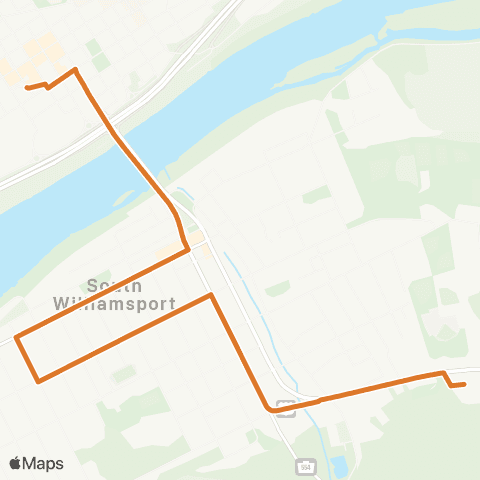 RVTA South Side Rt 15 map